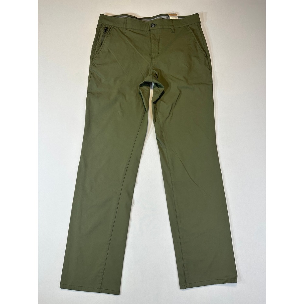 Weatherproof Vintage Mens Regular Fit Utility Pants Olive Green 36x31